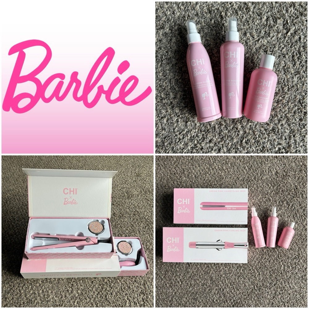 NWT Limited Edition CHI x Barbie Styling Tool Set